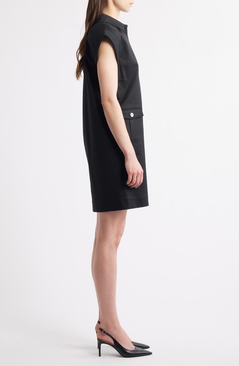 Ming Wang x Tanya Foster Utility Shift Dress, Alternate, color, 