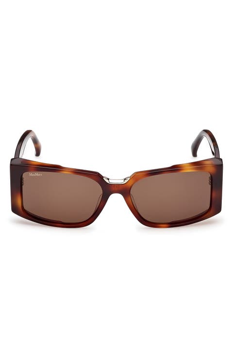 Spark 54mm Rectangular Sunglasses