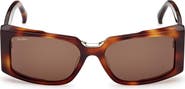 Max Mara Spark 54mm Rectangular Sunglasses