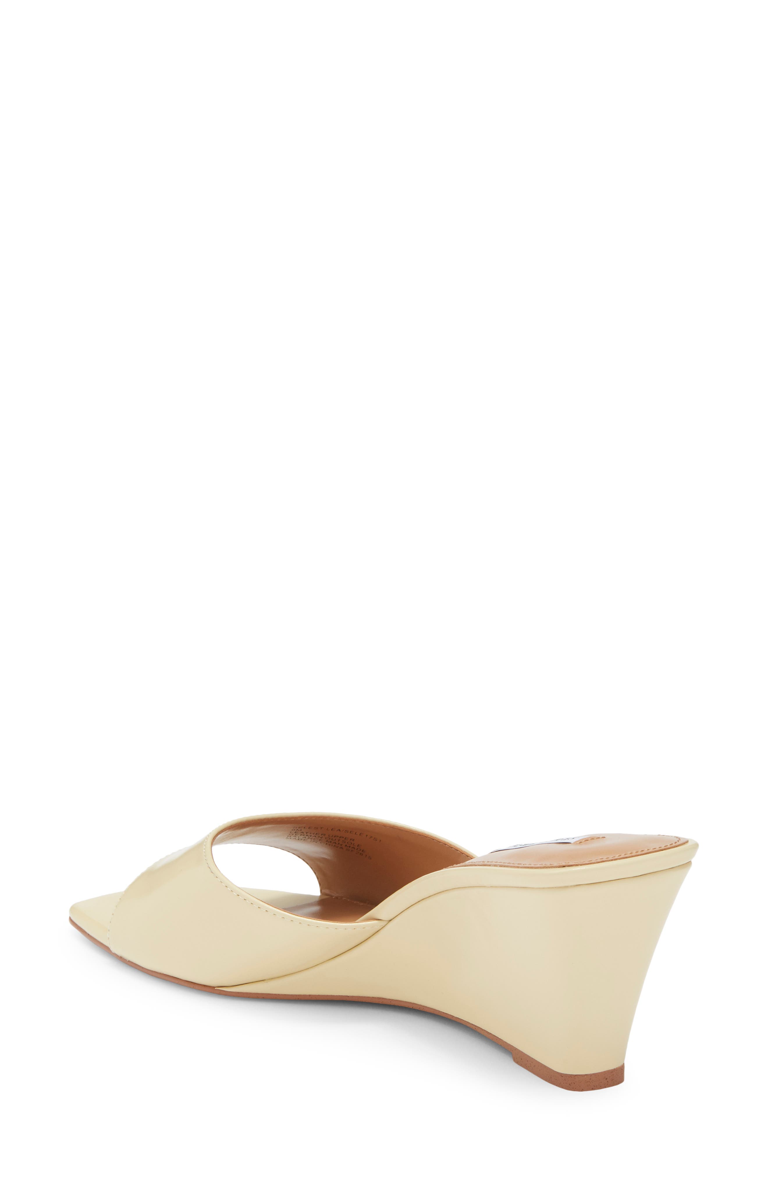 Steve Madden Selest Wedge Slide Sandal, Alternate, color, Butter Leather
