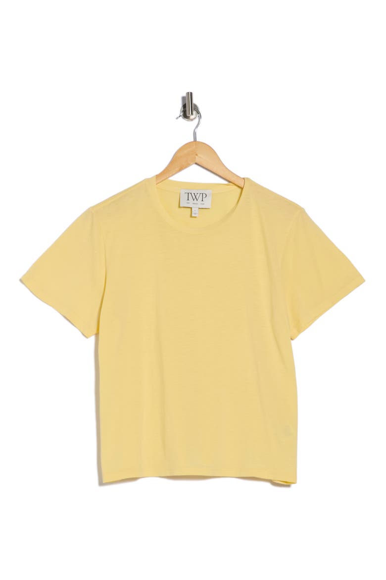 His Cotton Blend T-Shirt, Main, color, MAIZE