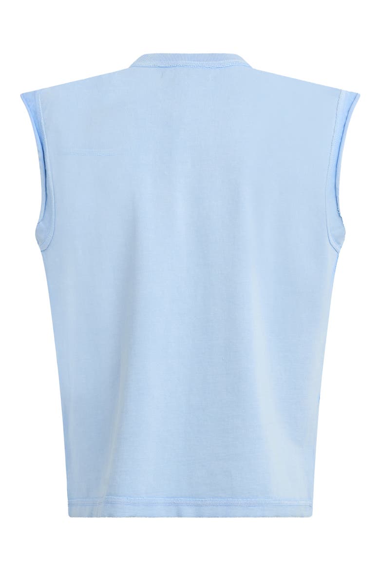 Leo Cut Off Logo Graphic T-Shirt, Alternate, color, BLUE STORM