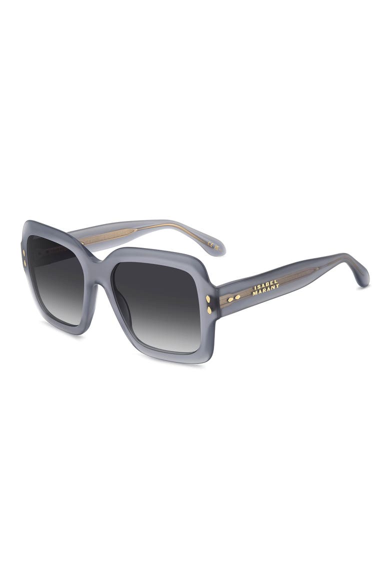 54mm Gradient Square Sunglasses, Alternate, color, GREY/ DARK GREY SF