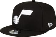 New Era Men's New Era Black Utah Jazz Official Team Color 9FIFTY Snapback Hat