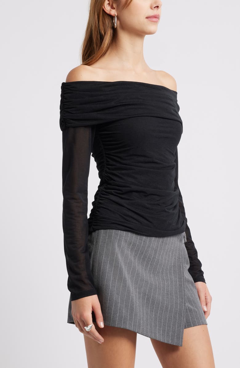 Open Edit Off the Shoulder Knit Top, Alternate, color,