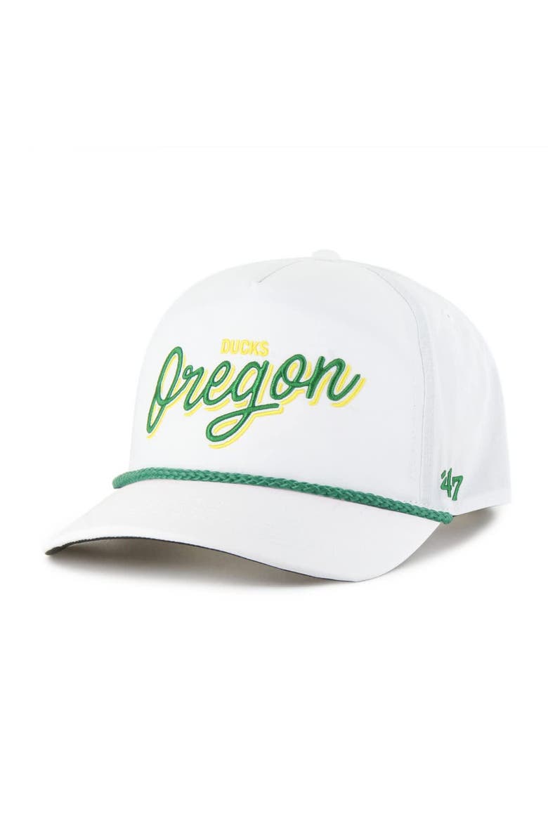'47 Men's '47 White Oregon Ducks Fairway Hitch Adjustable Hat, Main, color,