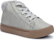 OLIVIA MILLER Kids' OMG Faux Fur Cuff Sneaker
