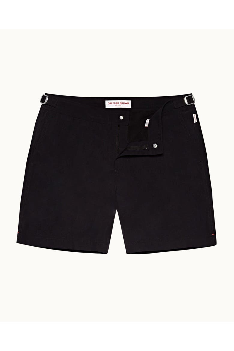 Bulldog Mid-Length Swim Shorts, Alternate, color, Black