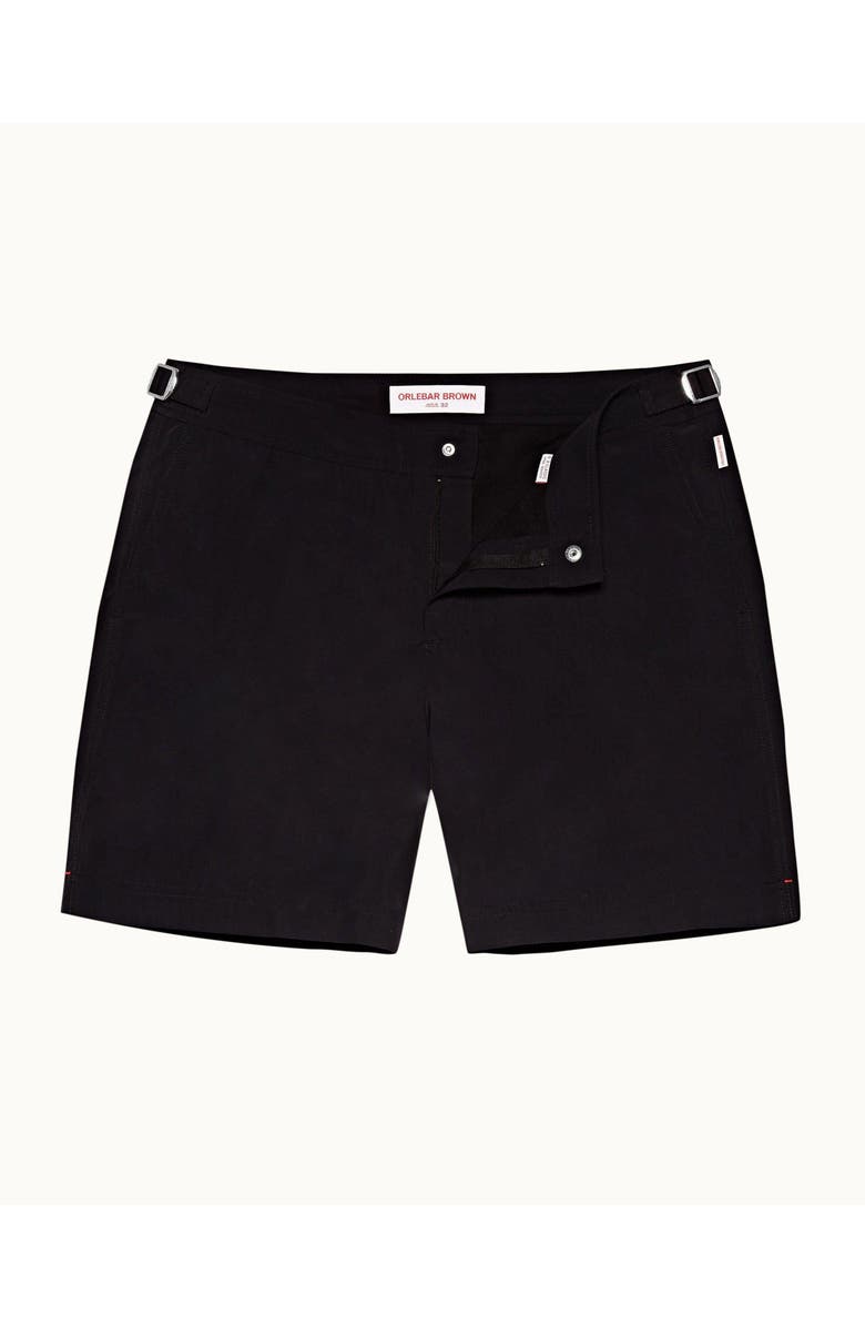 Orlebar Brown Bulldog Mid-Length Swim Shorts, Alternate, color, Black