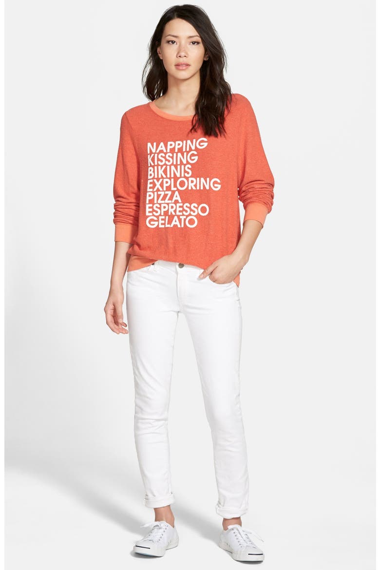 'Skyline' Skinny Jeans, Alternate, color, OPTIC WHITE