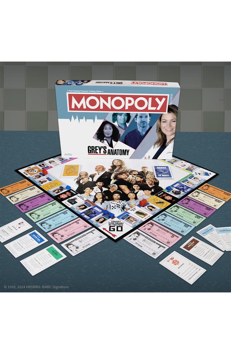 Monopoly Grey
s Anatomy Strategy Board Game, Ages 8+,, Alternate, color, Multicolored