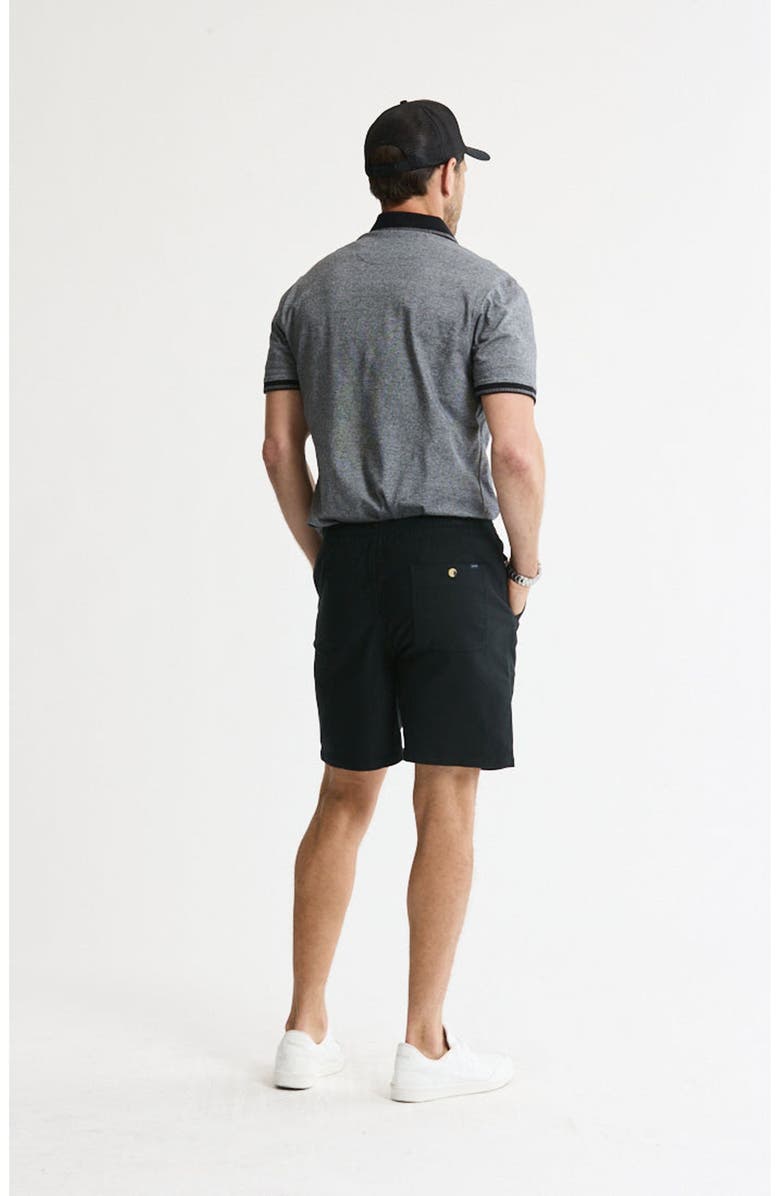 JACHS Cotton Twill Drawstring Shorts, Alternate, color, Black