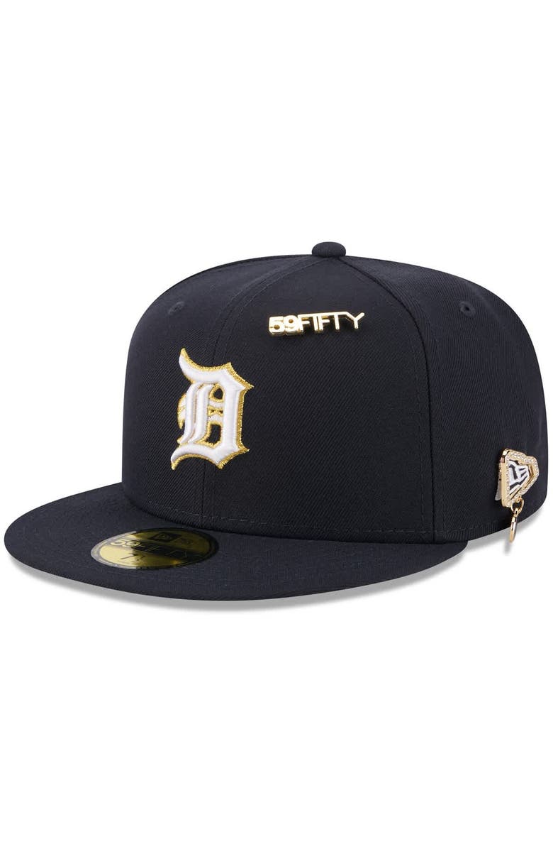 New Era Men's New Era Navy Detroit Tigers 2025 59FIFTY Day 59FIFTY Fitted Hat with Pins, Main, color, Navy