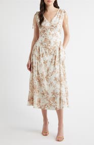 ZOE AND CLAIRE Nautical Print Dress