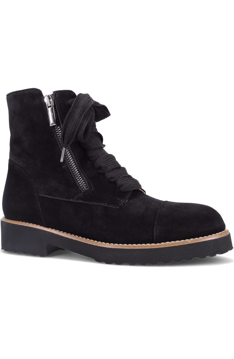 Ron White Tara Water Resistant Lace-Up Bootie, Main, color, Onyx