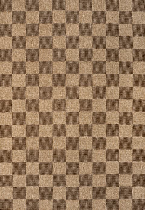 Mason Easy Jute Geometric Boho Checker Weave Indoor/Outdoor Area Rug