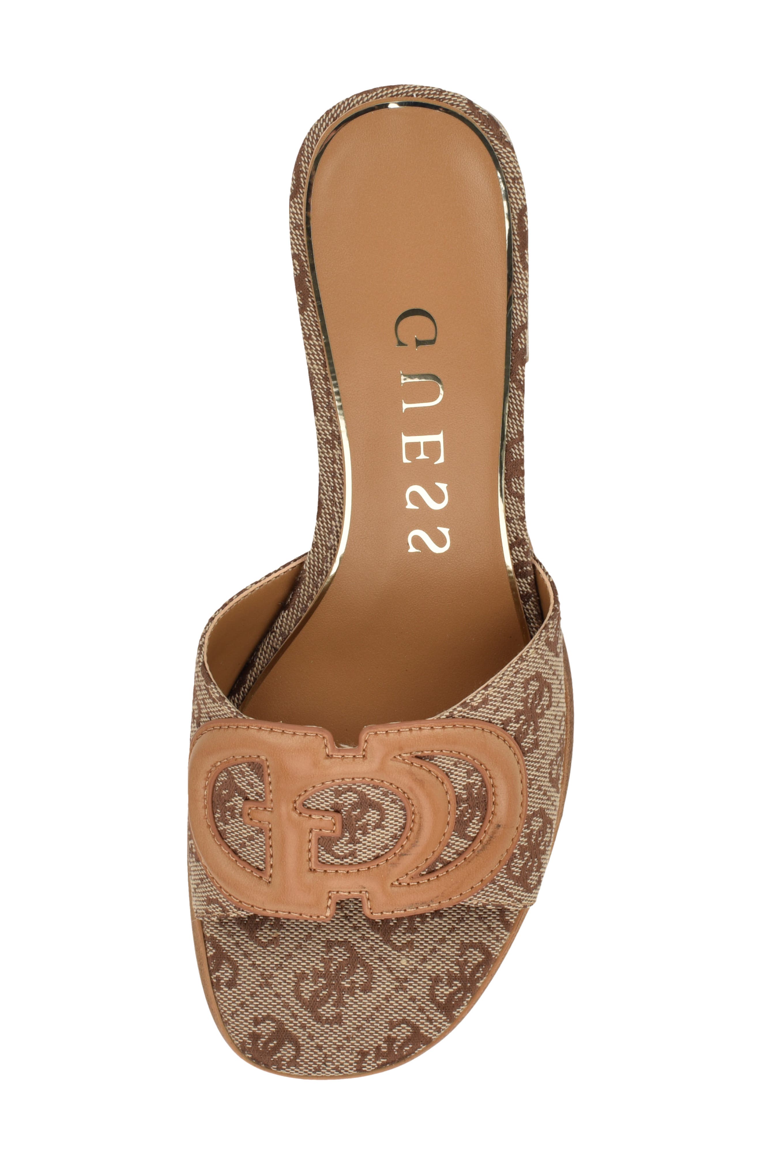 GUESS Cerinna Block Heel Sandal, Alternate, color, Medium Brown 211