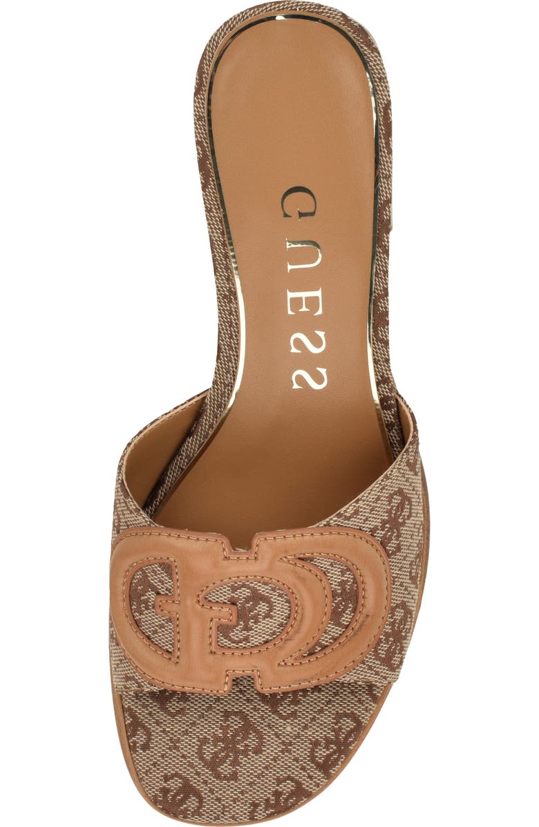 GUESS Cerinna Block Heel Sandal, Alternate, color, Medium Brown 211