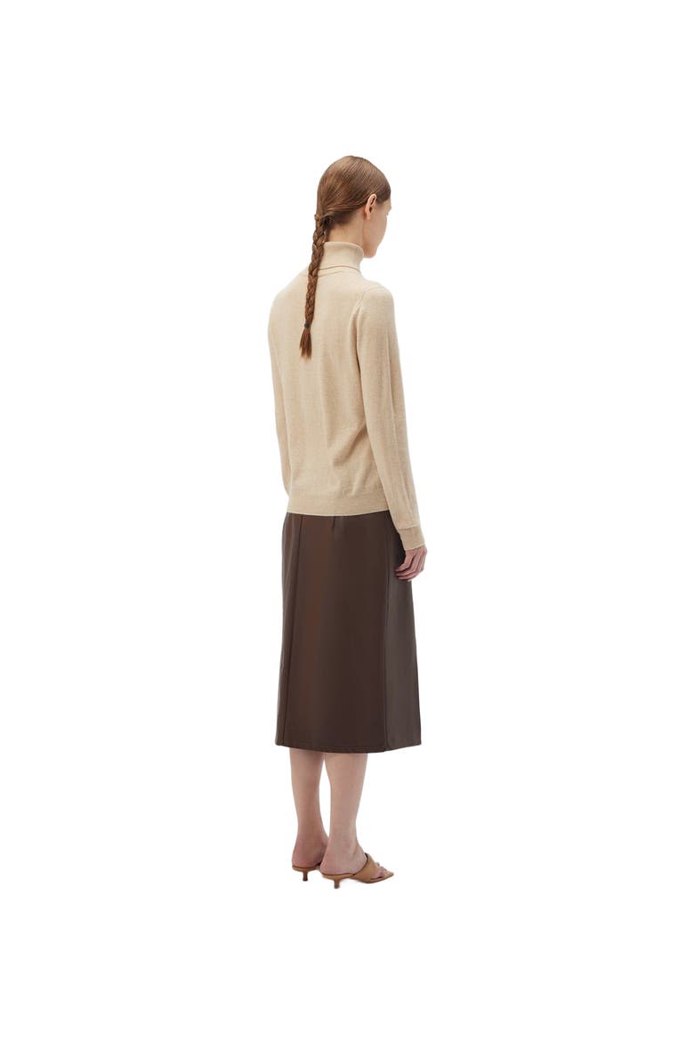 Essential Cashmere Turtleneck Sweater, Alternate, color, beige