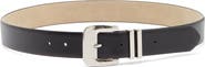 Nine West Double Metal Keeper Buckle Belt