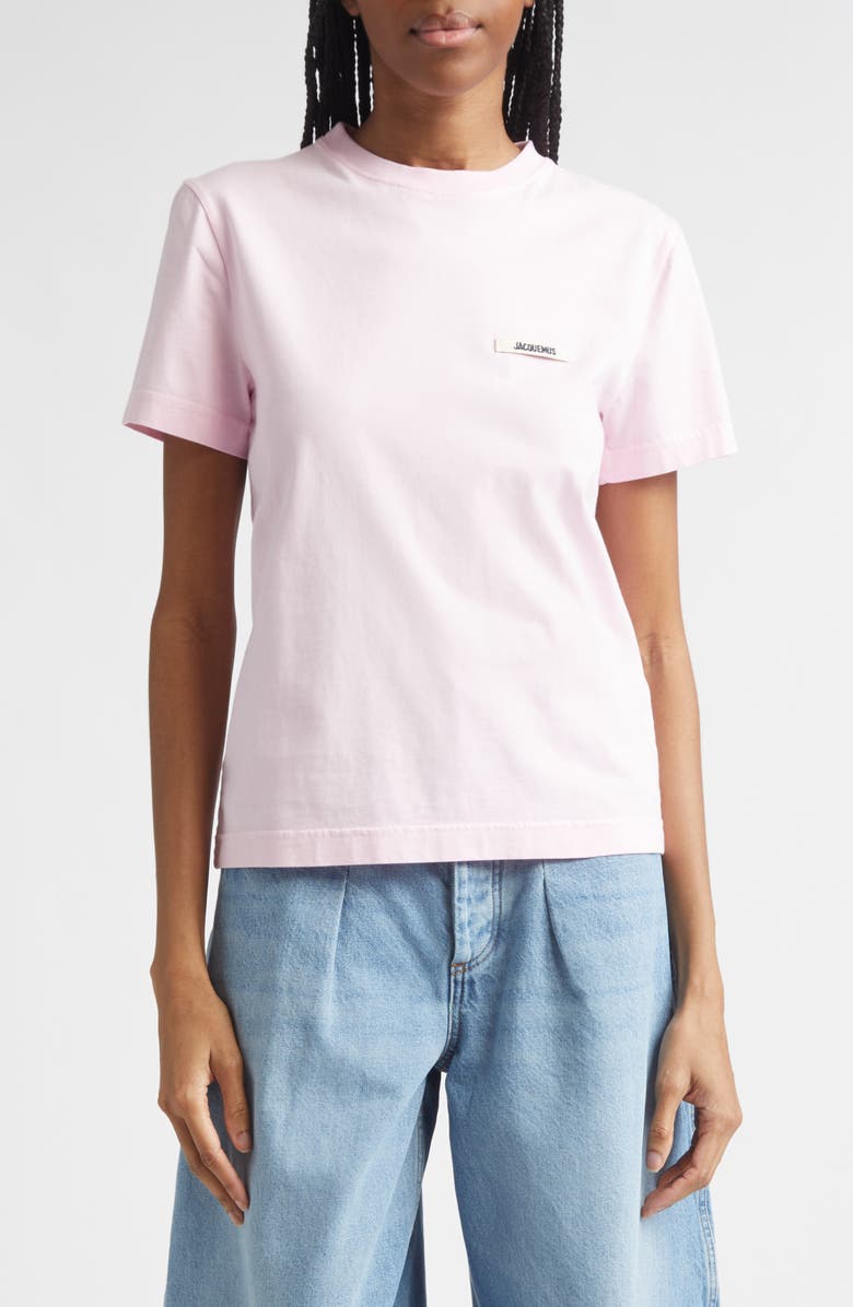 Jacquemus Le T-Shirt Gros Grain T-Shirt, Main, color, Pink 2