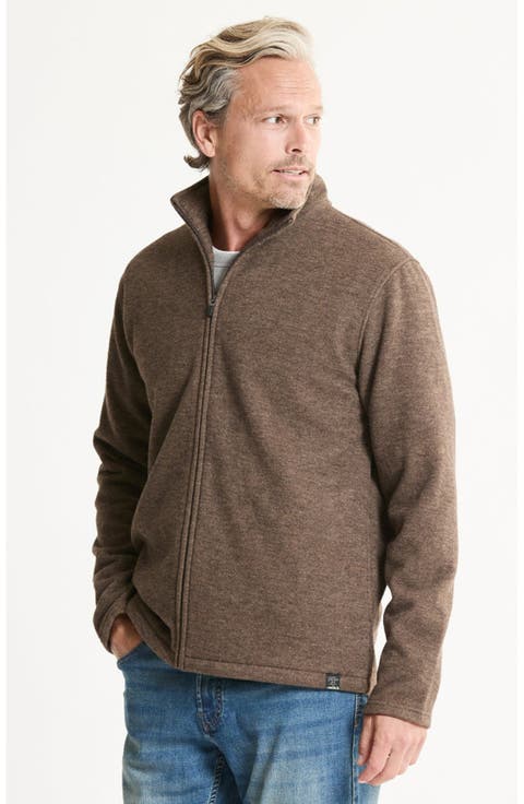 Wool Blend Knit Full Zip