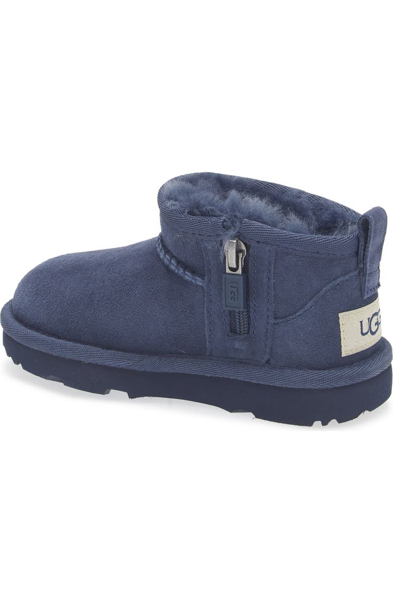 UGG<sup>®</sup> Kids' Classic Ultra Mini Water Resistant Boot, Alternate, color, New Navy