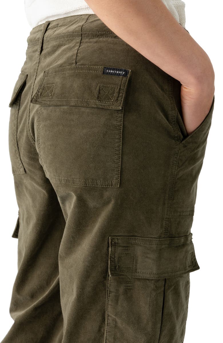 Sanctuary Reissue Wide Leg Cargo Pants, Alternate, color, Burnt Olive