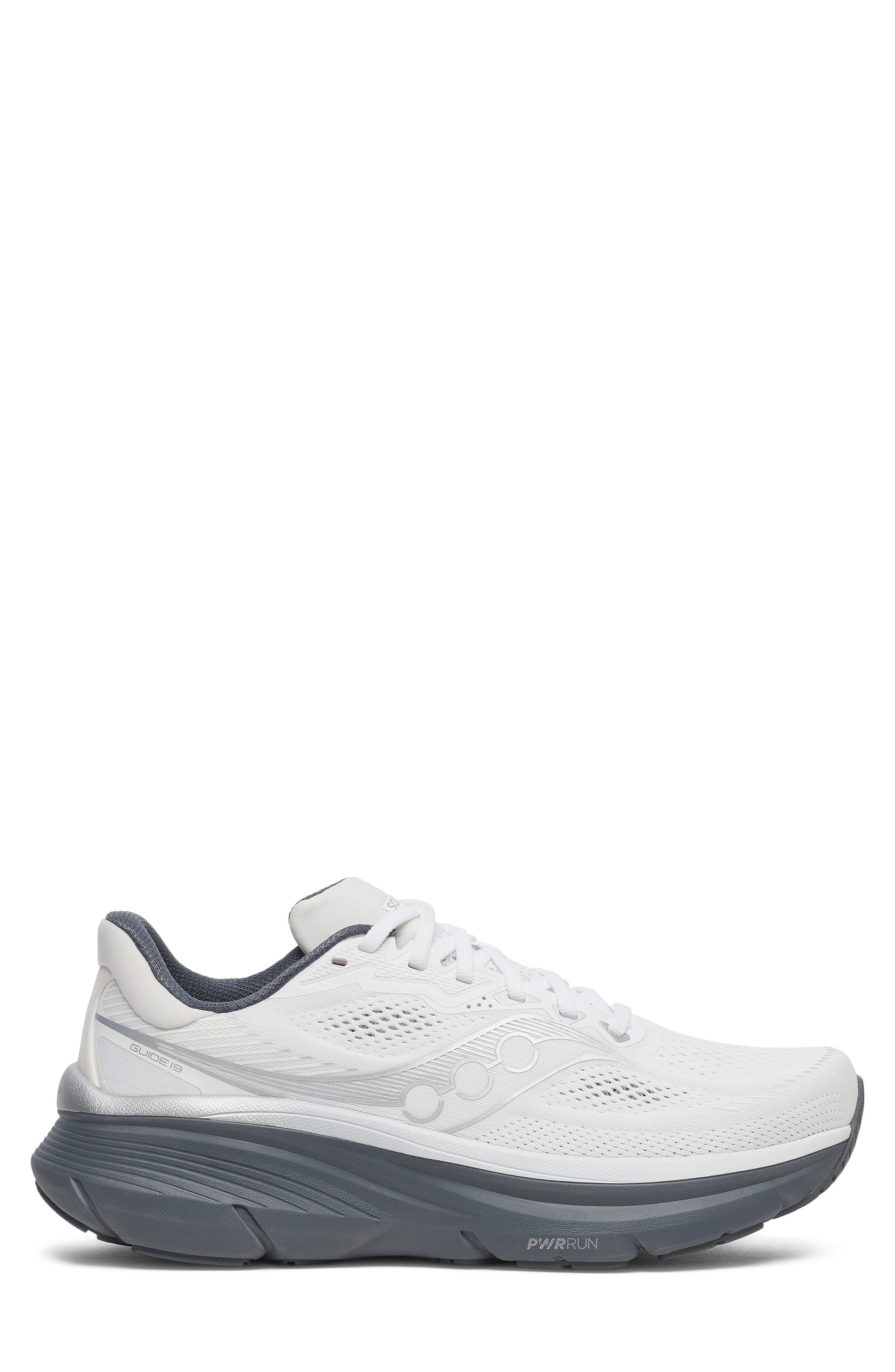 Guide 19 Running Shoe, Alternate, color, WHITE/ SHADOW