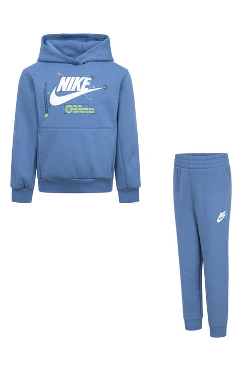 Kids' Futura Wrap Hoodie & Pull-On Pants Set (Little Kid)