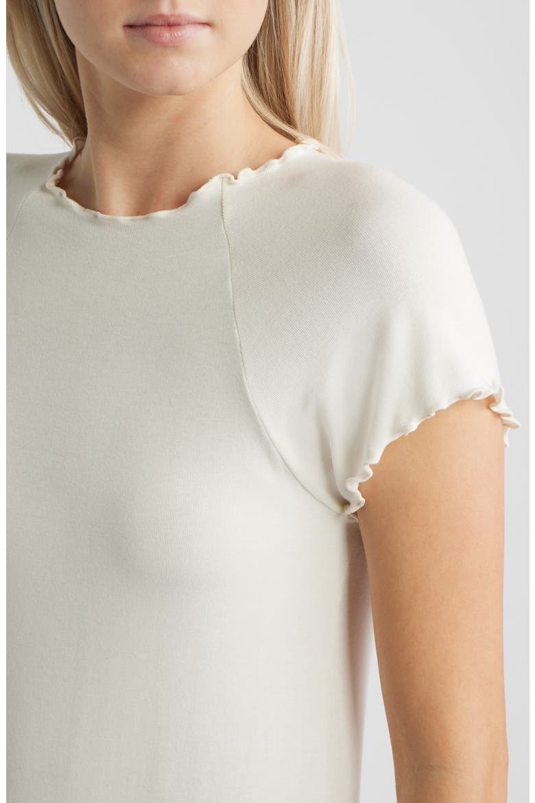 Lettuce Edge Layered Top, Alternate, color, ECRU