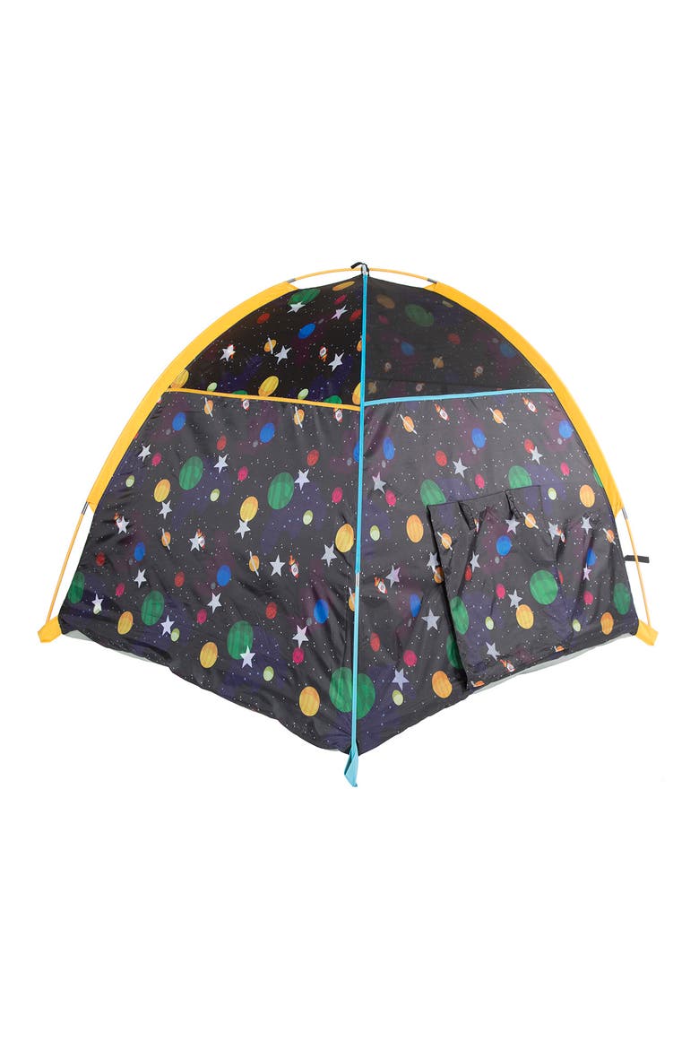Glow in the Dark Galaxy Dome Tent, Alternate, color, BLACK