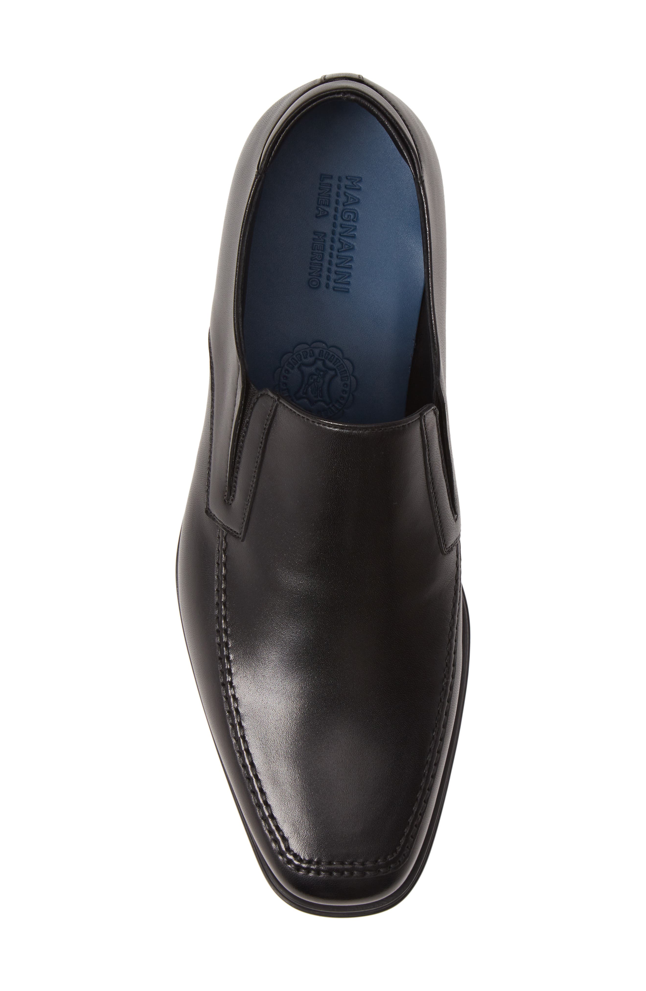Magnanni Madrid Venetian Loafer, Alternate, color, Black