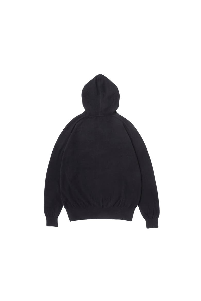 Knitted Hoodie, Alternate, color, Black