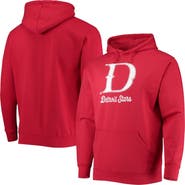 STITCHES Men's Stitches Red Detroit Stars Negro League Logo Pullover Hoodie