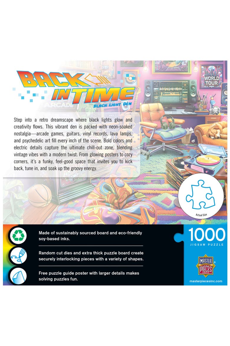 Black Light Den 1000 Piece Jigsaw Puzzle, Alternate, color, Multicolor