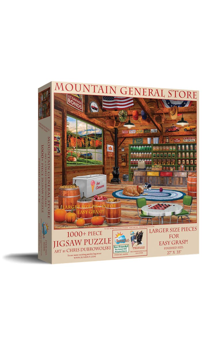 Mountain General Store 1000 piece Jigsaw Puzzle for Adults Large Pieces, Main, color, Multicolor