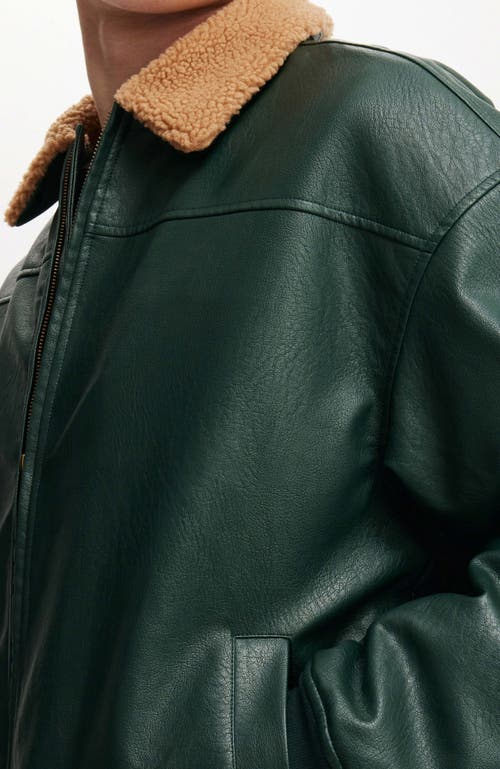 COTTON ON COTTON ON FAUX LEATHER FLIGHT JACKET