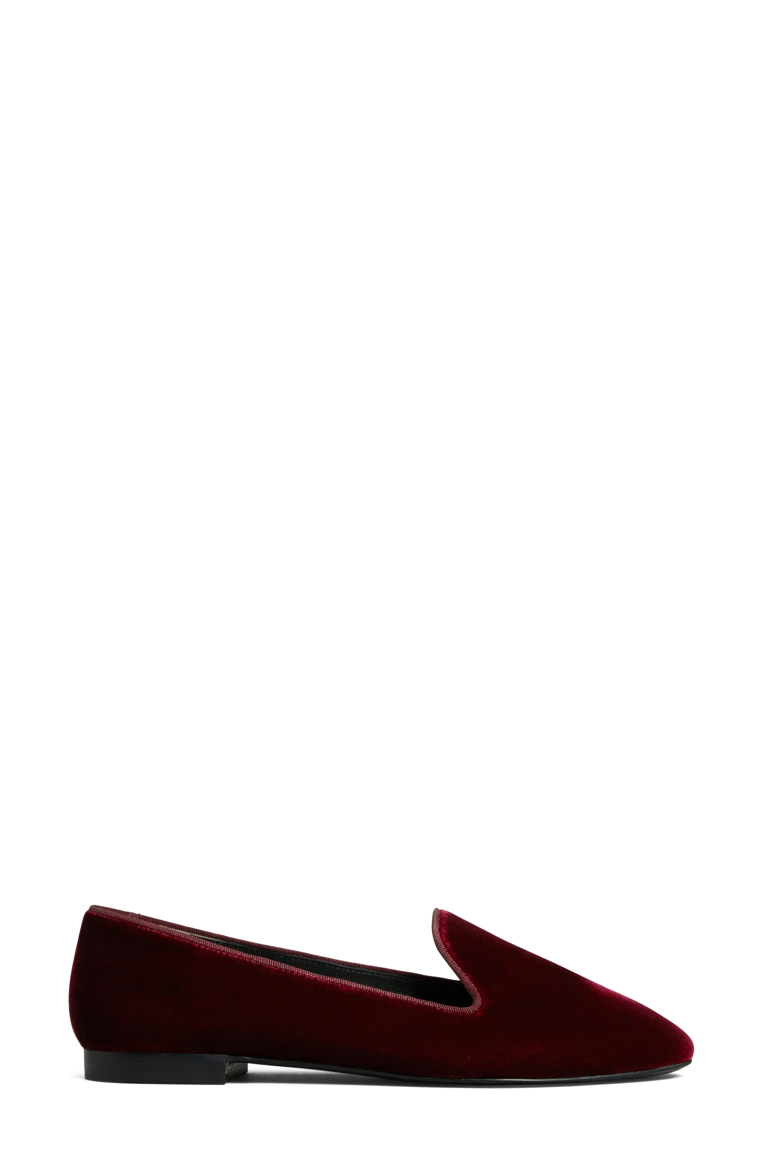 Tory Burch Smoking Slipper, Alternate, color, Dark Carmine
