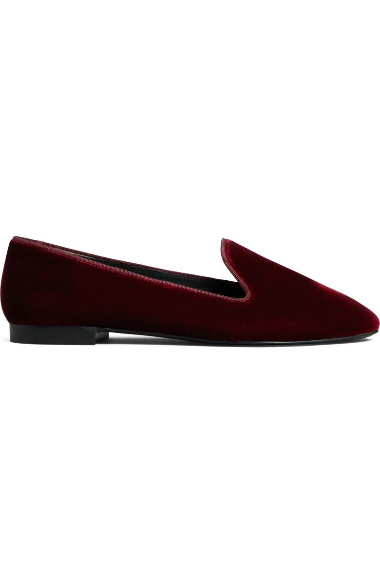 Tory Burch Smoking Slipper, Alternate, color, Dark Carmine