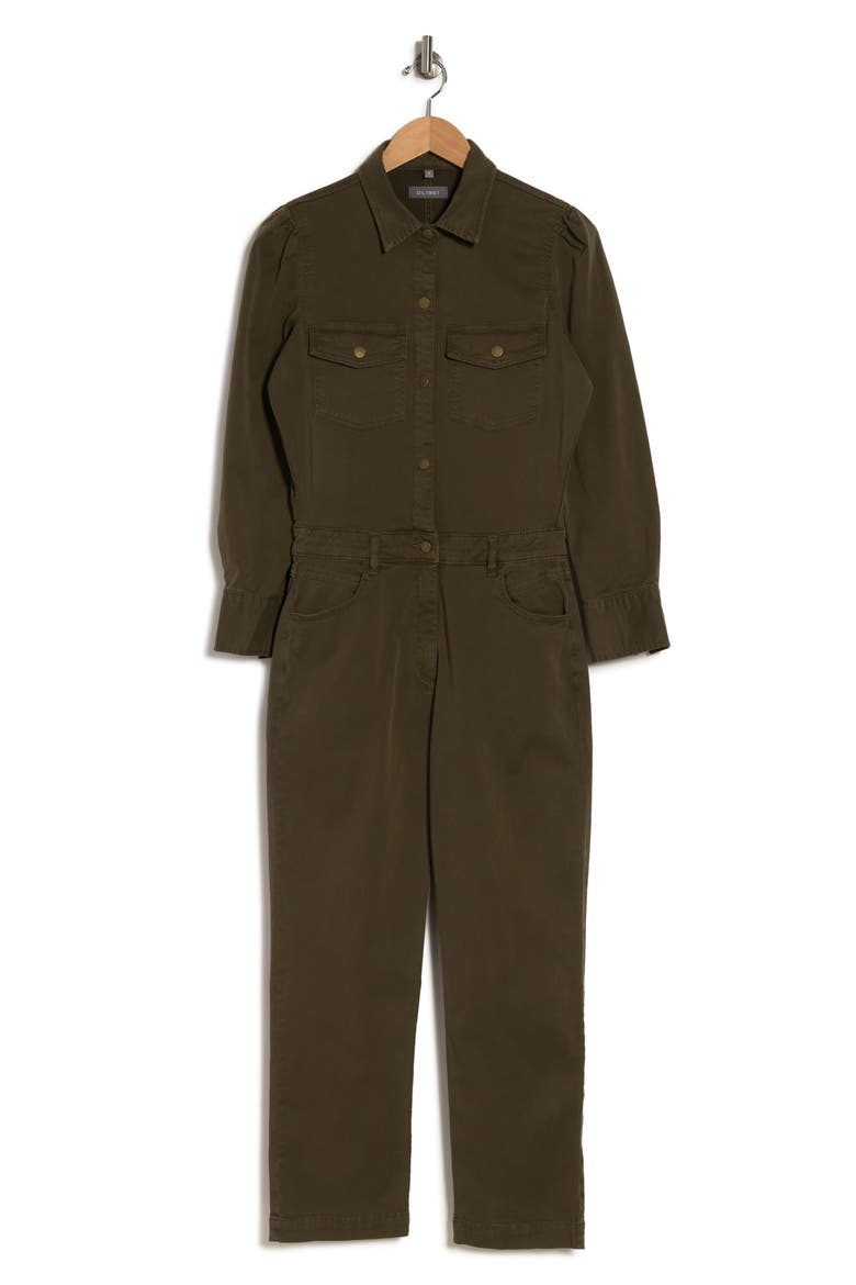 Freja Button Front Jumpsuit, Alternate, color, LARIMORE