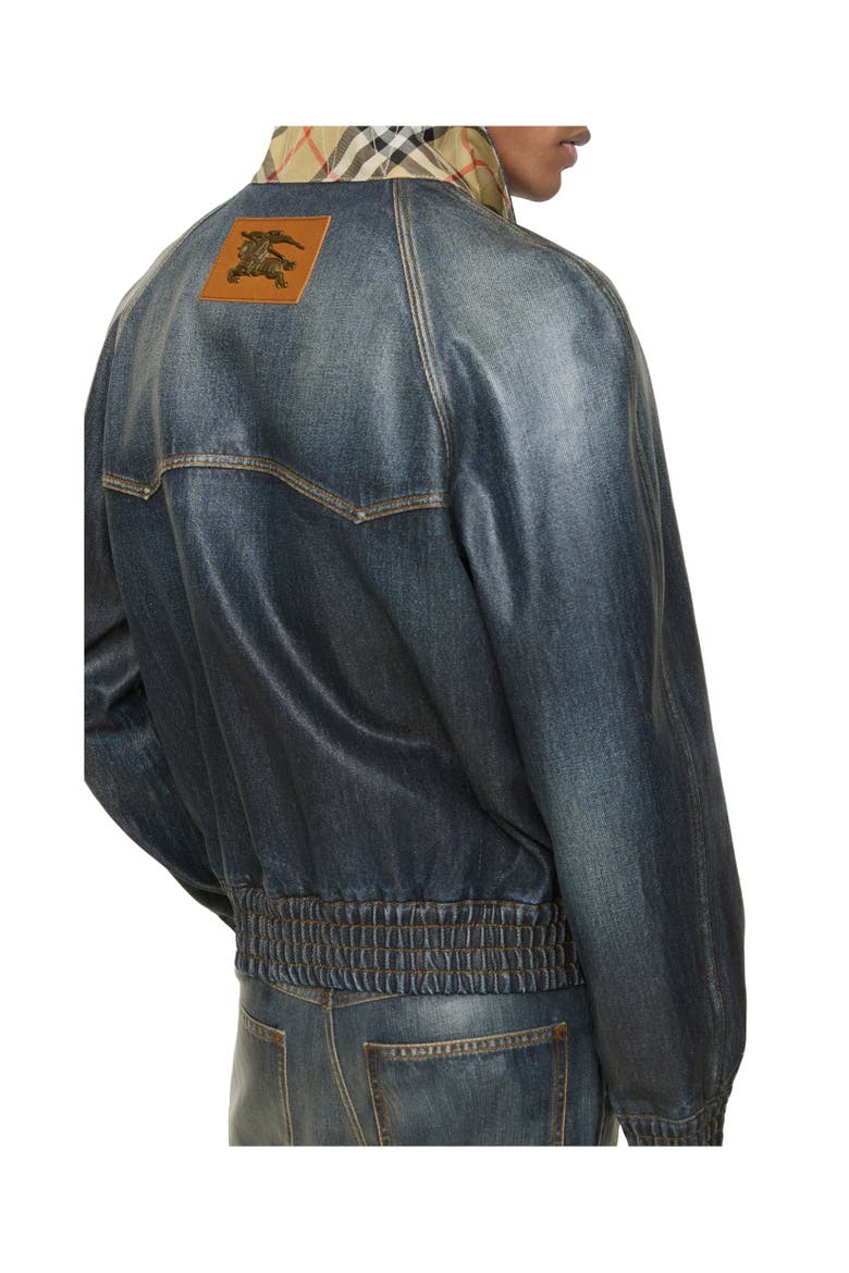 Coated Denim Jacket, Alternate, color, Mid blue