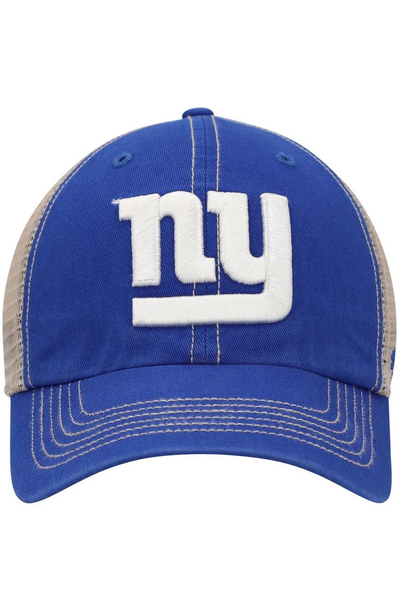'47 Men's '47 Royal/Natural New York Giants Trawler Trucker Clean Up Snapback Hat, Alternate, color, Royal