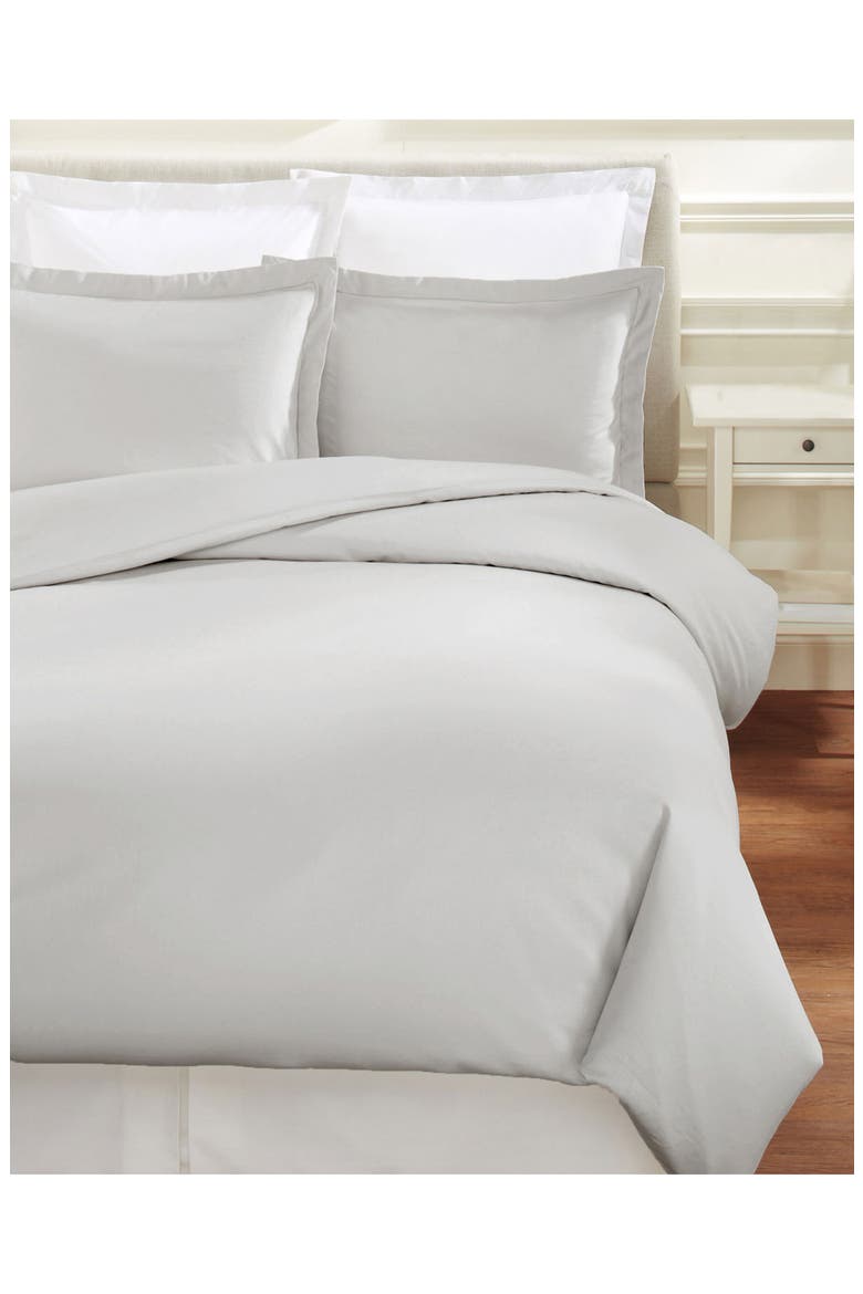 500 Thread Count Egyptian Cotton Duvet Set, Alternate, color, LIGHT GREY