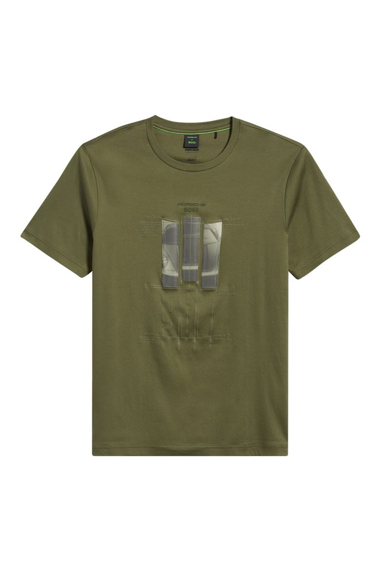Porsche Spirit 70 Cotton Graphic T-Shirt, Alternate, color, OPEN GREEN