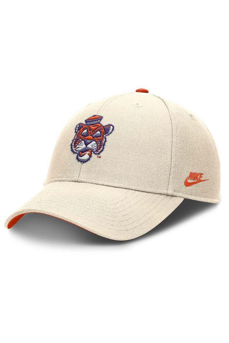 Men's Nike Natural Clemson Tigers Rise Legacy Adjustable Hat, Main, color, Natural