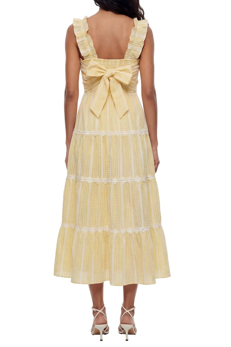 Alabama Ruffle Sleeve Tiered Maxi Dress, Alternate, color, GOLDEN HAZE