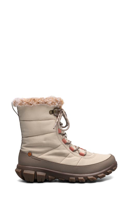 Bogs Cedar Quilted Waterproof Boot In Neutral