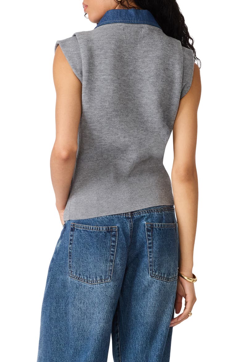 Kelson Cap Sleeve Sweater, Alternate, color, CHARCOAL