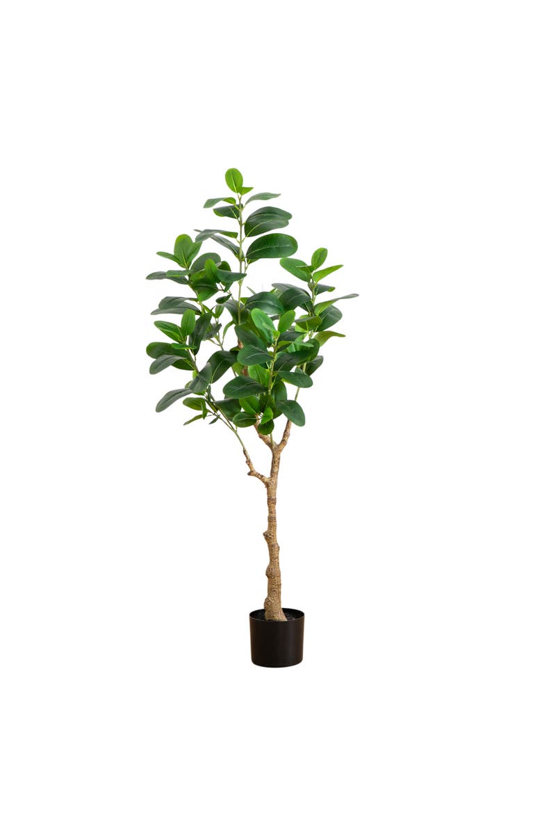 NEARLY NATURAL 4-ft Artificial Audrey Ficus Tree, Main, color, Green